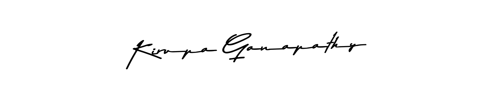 Create a beautiful signature design for name Kirupa Ganapathy. With this signature (Asem Kandis PERSONAL USE) fonts, you can make a handwritten signature for free. Kirupa Ganapathy signature style 9 images and pictures png