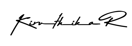 Use a signature maker to create a handwritten signature online. With this signature software, you can design (Asem Kandis PERSONAL USE) your own signature for name Kiruthika R. Kiruthika R signature style 9 images and pictures png