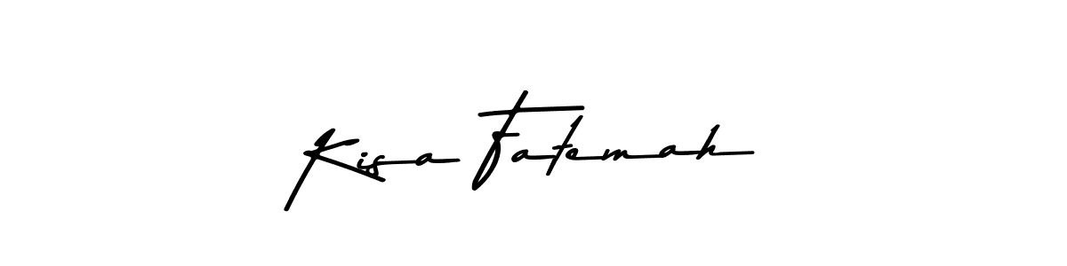 Create a beautiful signature design for name Kisa Fatemah. With this signature (Asem Kandis PERSONAL USE) fonts, you can make a handwritten signature for free. Kisa Fatemah signature style 9 images and pictures png