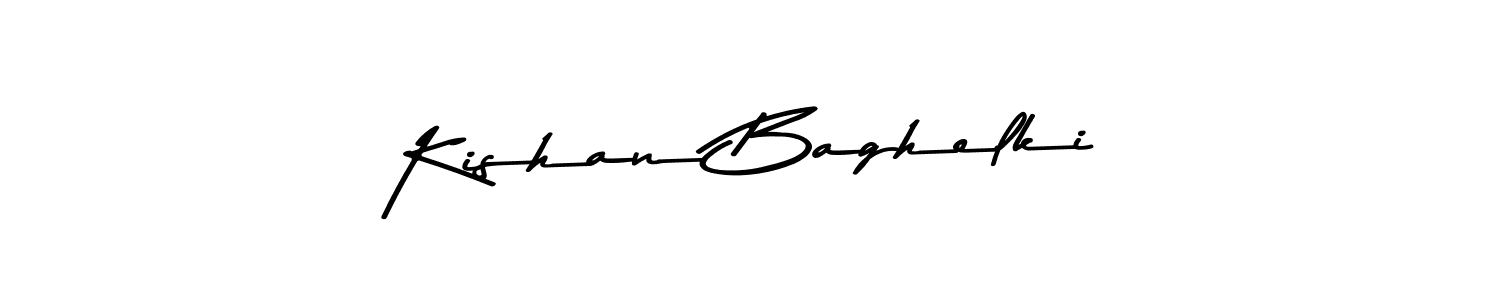 Create a beautiful signature design for name Kishan Baghelki. With this signature (Asem Kandis PERSONAL USE) fonts, you can make a handwritten signature for free. Kishan Baghelki signature style 9 images and pictures png