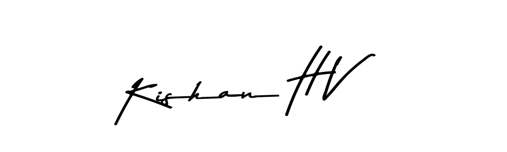 How to Draw Kishan H V signature style? Asem Kandis PERSONAL USE is a latest design signature styles for name Kishan H V. Kishan H V signature style 9 images and pictures png