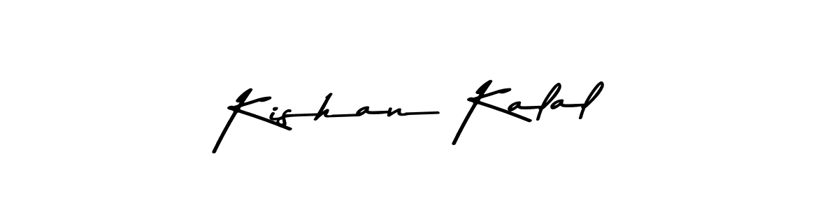 Design your own signature with our free online signature maker. With this signature software, you can create a handwritten (Asem Kandis PERSONAL USE) signature for name Kishan Kalal. Kishan Kalal signature style 9 images and pictures png