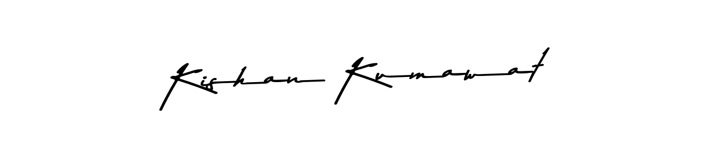 if you are searching for the best signature style for your name Kishan Kumawat. so please give up your signature search. here we have designed multiple signature styles  using Asem Kandis PERSONAL USE. Kishan Kumawat signature style 9 images and pictures png