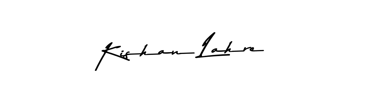 Also You can easily find your signature by using the search form. We will create Kishan Lahre name handwritten signature images for you free of cost using Asem Kandis PERSONAL USE sign style. Kishan Lahre signature style 9 images and pictures png