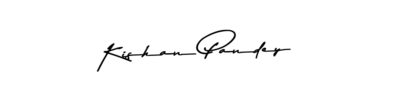 Kishan Pandey stylish signature style. Best Handwritten Sign (Asem Kandis PERSONAL USE) for my name. Handwritten Signature Collection Ideas for my name Kishan Pandey. Kishan Pandey signature style 9 images and pictures png