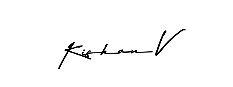Also we have Kishan V name is the best signature style. Create professional handwritten signature collection using Asem Kandis PERSONAL USE autograph style. Kishan V signature style 9 images and pictures png