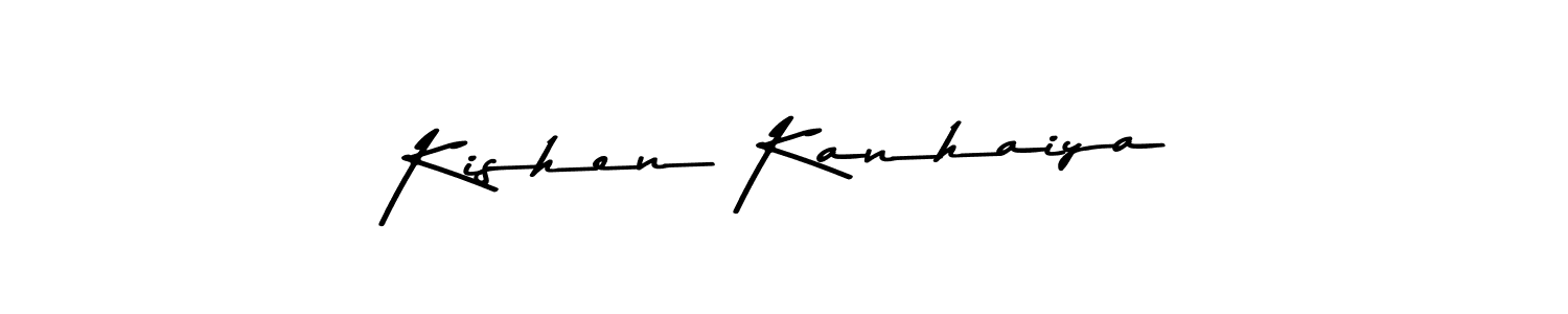 How to make Kishen Kanhaiya signature? Asem Kandis PERSONAL USE is a professional autograph style. Create handwritten signature for Kishen Kanhaiya name. Kishen Kanhaiya signature style 9 images and pictures png