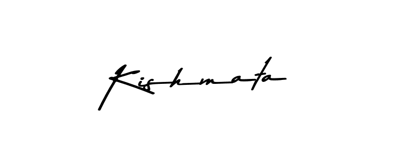 Use a signature maker to create a handwritten signature online. With this signature software, you can design (Asem Kandis PERSONAL USE) your own signature for name Kishmata. Kishmata signature style 9 images and pictures png