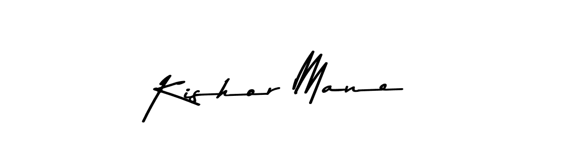 Create a beautiful signature design for name Kishor Mane. With this signature (Asem Kandis PERSONAL USE) fonts, you can make a handwritten signature for free. Kishor Mane signature style 9 images and pictures png
