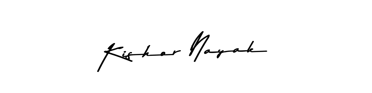 Use a signature maker to create a handwritten signature online. With this signature software, you can design (Asem Kandis PERSONAL USE) your own signature for name Kishor Nayak. Kishor Nayak signature style 9 images and pictures png