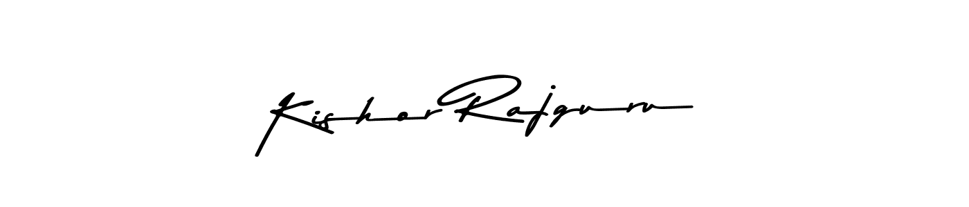 Here are the top 10 professional signature styles for the name Kishor Rajguru. These are the best autograph styles you can use for your name. Kishor Rajguru signature style 9 images and pictures png