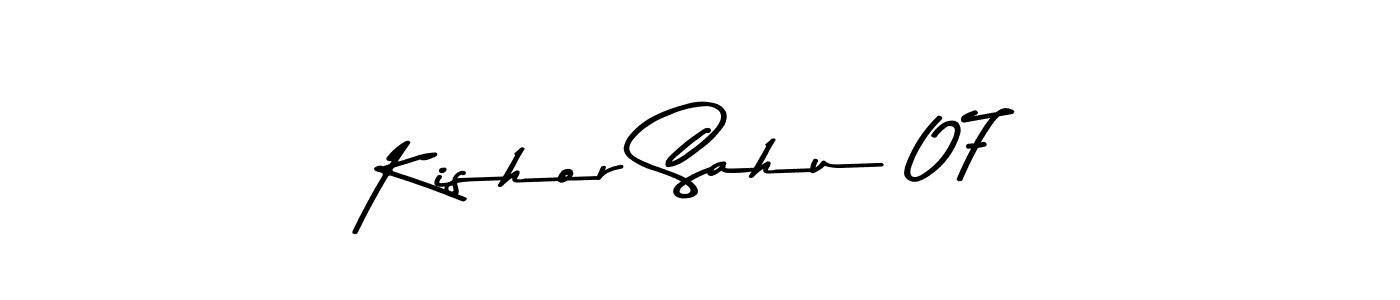 Use a signature maker to create a handwritten signature online. With this signature software, you can design (Asem Kandis PERSONAL USE) your own signature for name Kishor Sahu 07. Kishor Sahu 07 signature style 9 images and pictures png