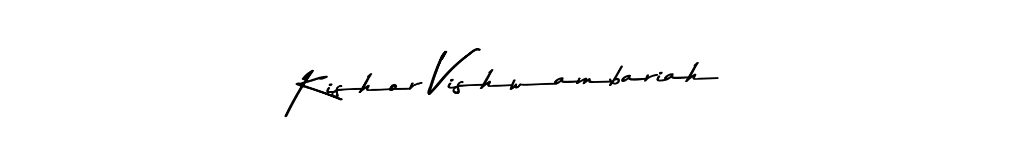 You can use this online signature creator to create a handwritten signature for the name Kishor Vishwambariah. This is the best online autograph maker. Kishor Vishwambariah signature style 9 images and pictures png