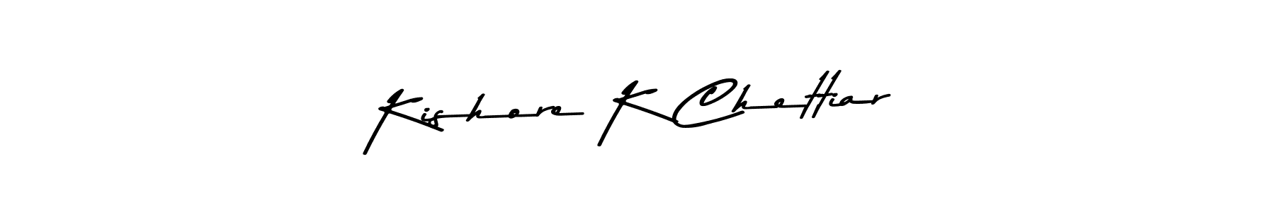 Kishore K Chettiar stylish signature style. Best Handwritten Sign (Asem Kandis PERSONAL USE) for my name. Handwritten Signature Collection Ideas for my name Kishore K Chettiar. Kishore K Chettiar signature style 9 images and pictures png