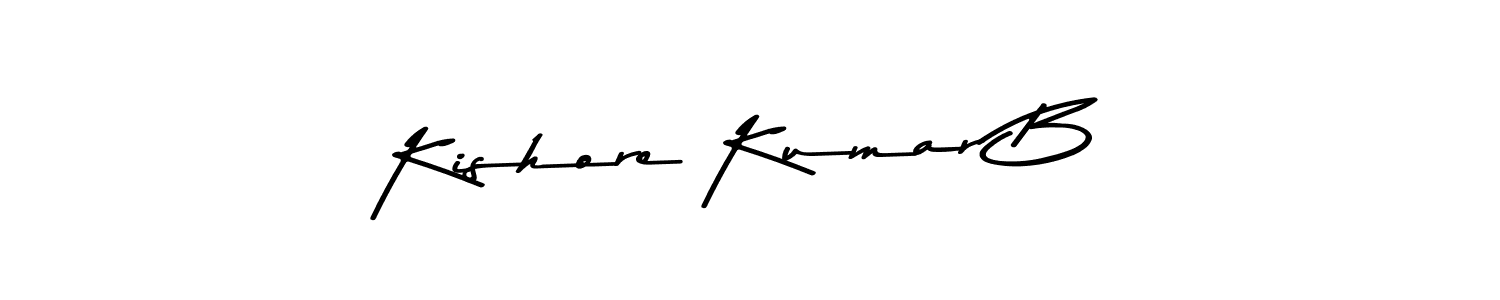 if you are searching for the best signature style for your name Kishore Kumar B. so please give up your signature search. here we have designed multiple signature styles  using Asem Kandis PERSONAL USE. Kishore Kumar B signature style 9 images and pictures png