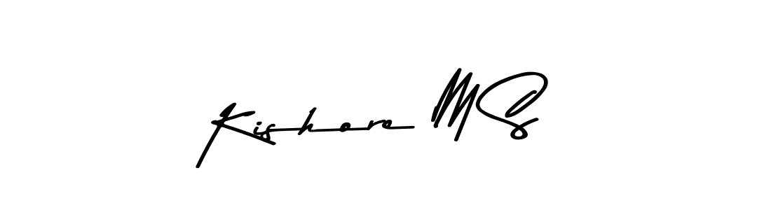 Kishore M S stylish signature style. Best Handwritten Sign (Asem Kandis PERSONAL USE) for my name. Handwritten Signature Collection Ideas for my name Kishore M S. Kishore M S signature style 9 images and pictures png