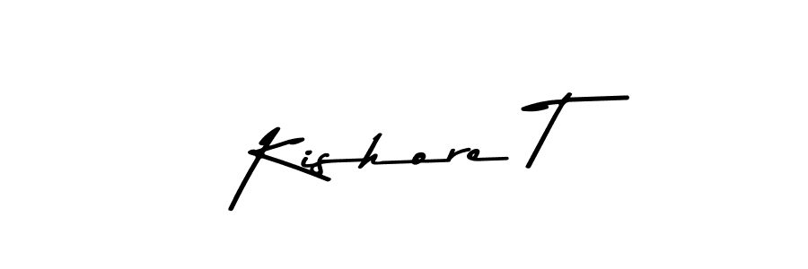 if you are searching for the best signature style for your name Kishore T. so please give up your signature search. here we have designed multiple signature styles  using Asem Kandis PERSONAL USE. Kishore T signature style 9 images and pictures png