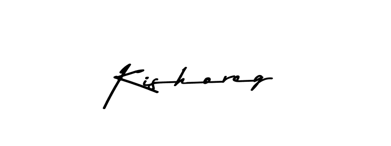 Create a beautiful signature design for name Kishoreg. With this signature (Asem Kandis PERSONAL USE) fonts, you can make a handwritten signature for free. Kishoreg signature style 9 images and pictures png