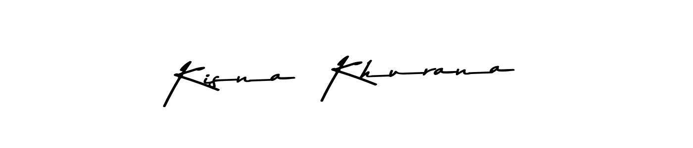 Similarly Asem Kandis PERSONAL USE is the best handwritten signature design. Signature creator online .You can use it as an online autograph creator for name Kisna  Khurana. Kisna  Khurana signature style 9 images and pictures png