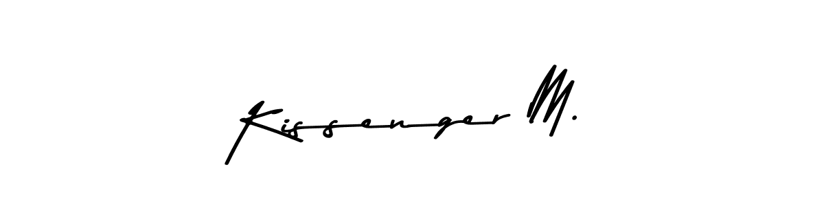 Use a signature maker to create a handwritten signature online. With this signature software, you can design (Asem Kandis PERSONAL USE) your own signature for name Kissenger M.. Kissenger M. signature style 9 images and pictures png