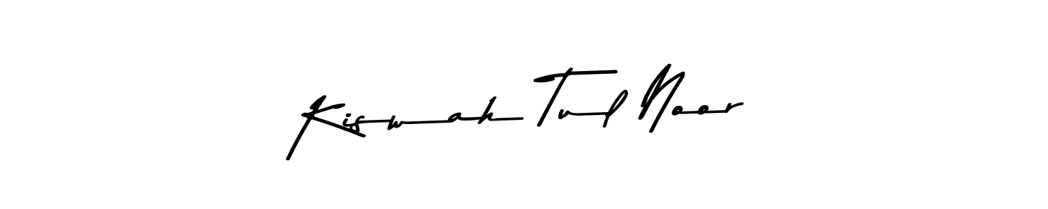Here are the top 10 professional signature styles for the name Kiswah Tul Noor. These are the best autograph styles you can use for your name. Kiswah Tul Noor signature style 9 images and pictures png