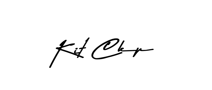 Kit Ckp stylish signature style. Best Handwritten Sign (Asem Kandis PERSONAL USE) for my name. Handwritten Signature Collection Ideas for my name Kit Ckp. Kit Ckp signature style 9 images and pictures png