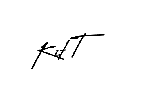 Kit T stylish signature style. Best Handwritten Sign (Asem Kandis PERSONAL USE) for my name. Handwritten Signature Collection Ideas for my name Kit T. Kit T signature style 9 images and pictures png