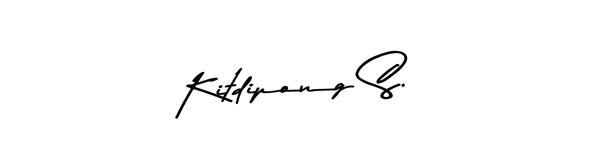 Design your own signature with our free online signature maker. With this signature software, you can create a handwritten (Asem Kandis PERSONAL USE) signature for name Kitdipong S.. Kitdipong S. signature style 9 images and pictures png