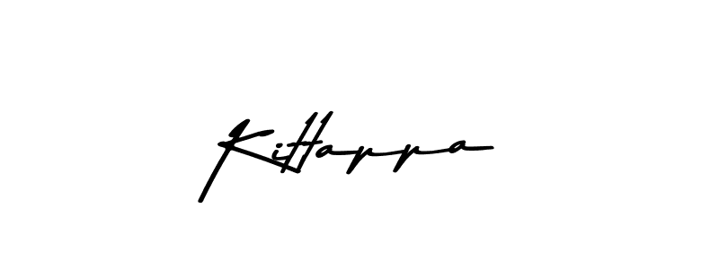 Design your own signature with our free online signature maker. With this signature software, you can create a handwritten (Asem Kandis PERSONAL USE) signature for name Kittappa. Kittappa signature style 9 images and pictures png
