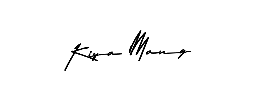 How to make Kiya Mang name signature. Use Asem Kandis PERSONAL USE style for creating short signs online. This is the latest handwritten sign. Kiya Mang signature style 9 images and pictures png