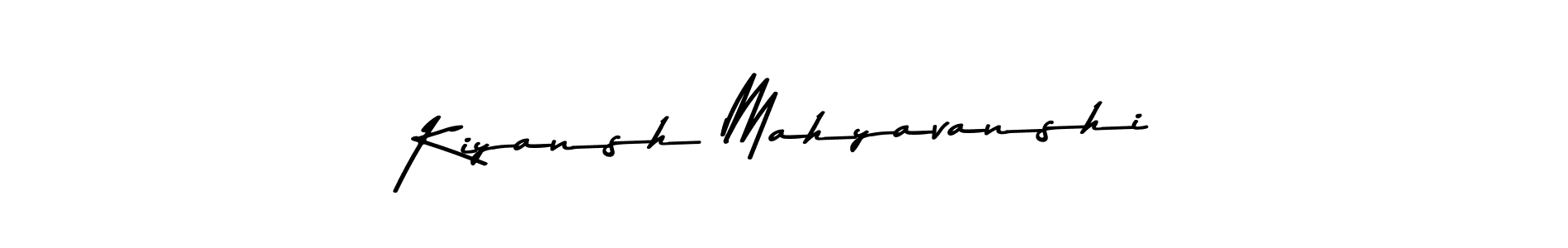 Make a beautiful signature design for name Kiyansh Mahyavanshi. With this signature (Asem Kandis PERSONAL USE) style, you can create a handwritten signature for free. Kiyansh Mahyavanshi signature style 9 images and pictures png