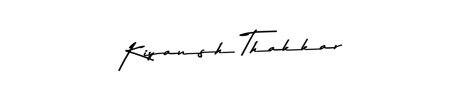 Design your own signature with our free online signature maker. With this signature software, you can create a handwritten (Asem Kandis PERSONAL USE) signature for name Kiyansh Thakkar. Kiyansh Thakkar signature style 9 images and pictures png