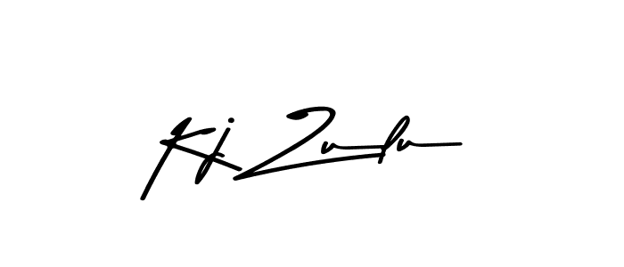 Use a signature maker to create a handwritten signature online. With this signature software, you can design (Asem Kandis PERSONAL USE) your own signature for name Kj Zulu. Kj Zulu signature style 9 images and pictures png