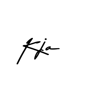 Create a beautiful signature design for name Kja. With this signature (Asem Kandis PERSONAL USE) fonts, you can make a handwritten signature for free. Kja signature style 9 images and pictures png