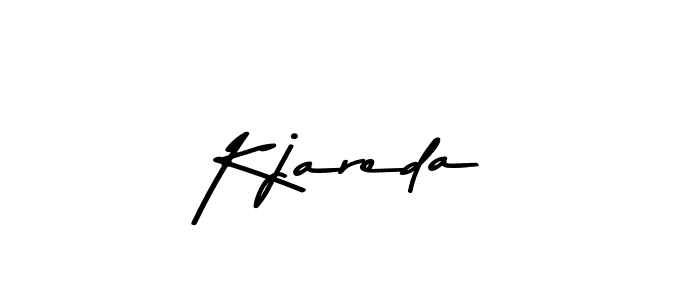 Make a beautiful signature design for name Kjareda. With this signature (Asem Kandis PERSONAL USE) style, you can create a handwritten signature for free. Kjareda signature style 9 images and pictures png