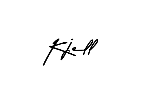 Use a signature maker to create a handwritten signature online. With this signature software, you can design (Asem Kandis PERSONAL USE) your own signature for name Kjell. Kjell signature style 9 images and pictures png