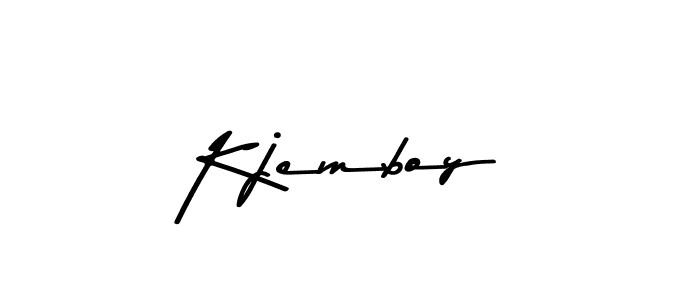 Use a signature maker to create a handwritten signature online. With this signature software, you can design (Asem Kandis PERSONAL USE) your own signature for name Kjemboy. Kjemboy signature style 9 images and pictures png