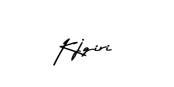 Create a beautiful signature design for name Kjgiri. With this signature (Asem Kandis PERSONAL USE) fonts, you can make a handwritten signature for free. Kjgiri signature style 9 images and pictures png