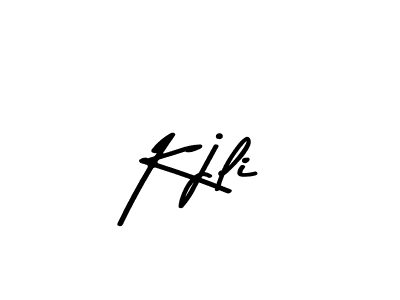 Design your own signature with our free online signature maker. With this signature software, you can create a handwritten (Asem Kandis PERSONAL USE) signature for name Kjli. Kjli signature style 9 images and pictures png