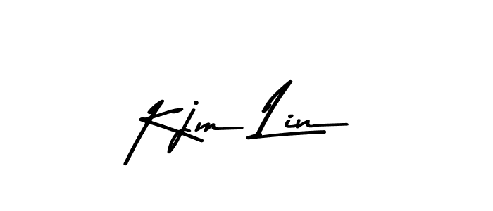 if you are searching for the best signature style for your name Kjm Lin. so please give up your signature search. here we have designed multiple signature styles  using Asem Kandis PERSONAL USE. Kjm Lin signature style 9 images and pictures png