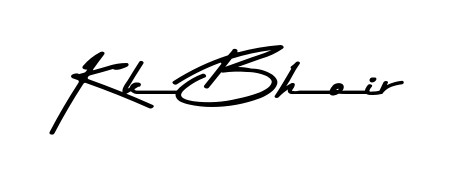 Make your name Kk Bhoir memorable on every contract using Asem Kandis PERSONAL USE autograph style. Instant transparent background export available. Kk Bhoir signature style 9 images and pictures png