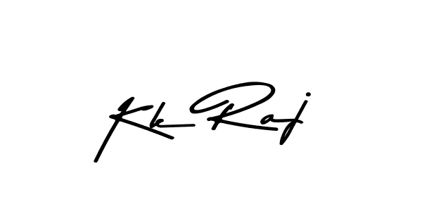 Make a beautiful signature design for name Kk Raj. With this signature (Asem Kandis PERSONAL USE) style, you can create a handwritten signature for free. Kk Raj signature style 9 images and pictures png