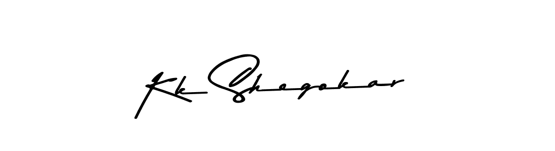 Design your own signature with our free online signature maker. With this signature software, you can create a handwritten (Asem Kandis PERSONAL USE) signature for name Kk Shegokar. Kk Shegokar signature style 9 images and pictures png