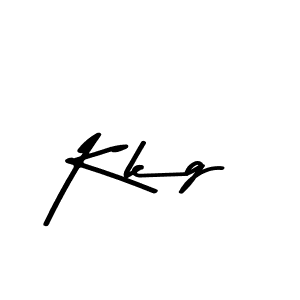 Create a beautiful signature design for name Kkg. With this signature (Asem Kandis PERSONAL USE) fonts, you can make a handwritten signature for free. Kkg signature style 9 images and pictures png