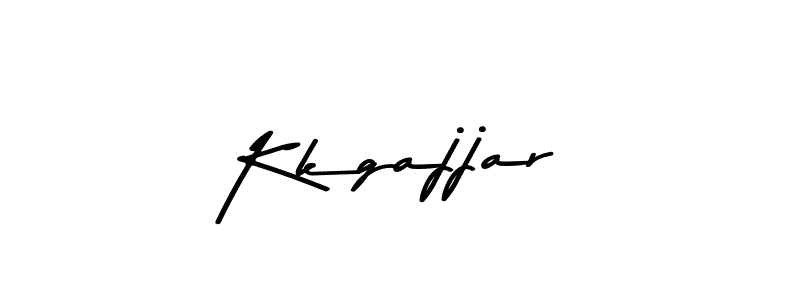 How to make Kkgajjar name signature. Use Asem Kandis PERSONAL USE style for creating short signs online. This is the latest handwritten sign. Kkgajjar signature style 9 images and pictures png