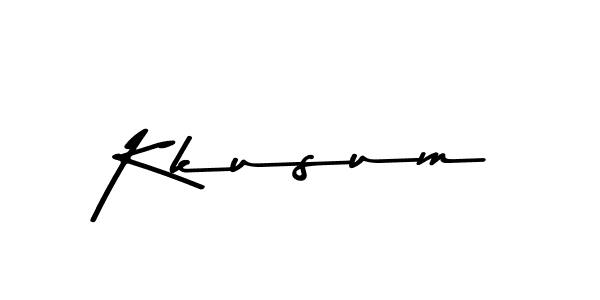 Design your own signature with our free online signature maker. With this signature software, you can create a handwritten (Asem Kandis PERSONAL USE) signature for name Kkusum. Kkusum signature style 9 images and pictures png