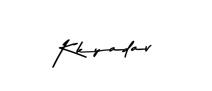 Use a signature maker to create a handwritten signature online. With this signature software, you can design (Asem Kandis PERSONAL USE) your own signature for name Kkyadav. Kkyadav signature style 9 images and pictures png