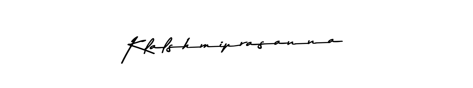 Asem Kandis PERSONAL USE is a professional signature style that is perfect for those who want to add a touch of class to their signature. It is also a great choice for those who want to make their signature more unique. Get Klalshmiprasanna name to fancy signature for free. Klalshmiprasanna signature style 9 images and pictures png