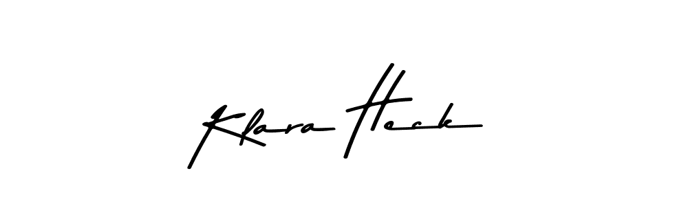 Make a beautiful signature design for name Klara Heck. With this signature (Asem Kandis PERSONAL USE) style, you can create a handwritten signature for free. Klara Heck signature style 9 images and pictures png