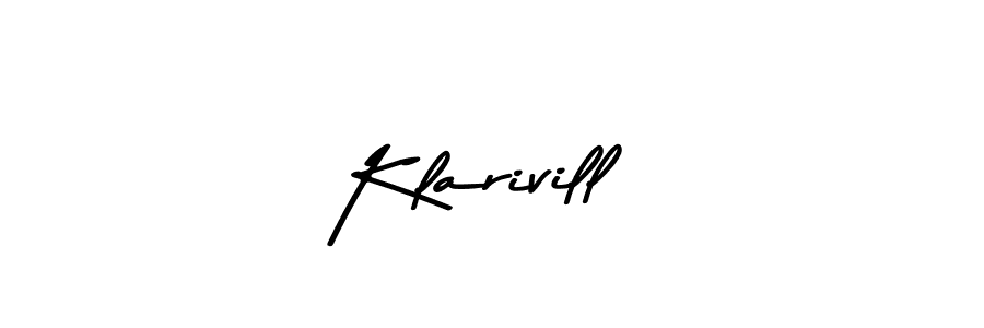 Also we have Klarivill name is the best signature style. Create professional handwritten signature collection using Asem Kandis PERSONAL USE autograph style. Klarivill signature style 9 images and pictures png